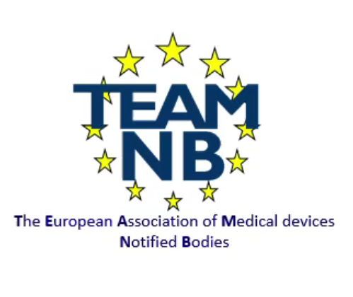 Official logo of Team-NB, the European Association of Medical Devices Notified Bodies, used for MDR compliance documentation and technical guidance.